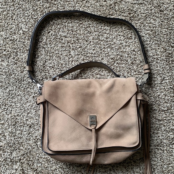 Rebecca Minkoff Handbags - Rebecca Minkoff Suede Leather Small Darren Messenger Crossbody Bag